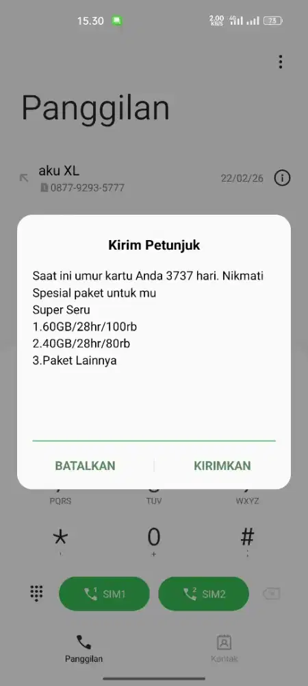 perdana simpati cantik 11 digit