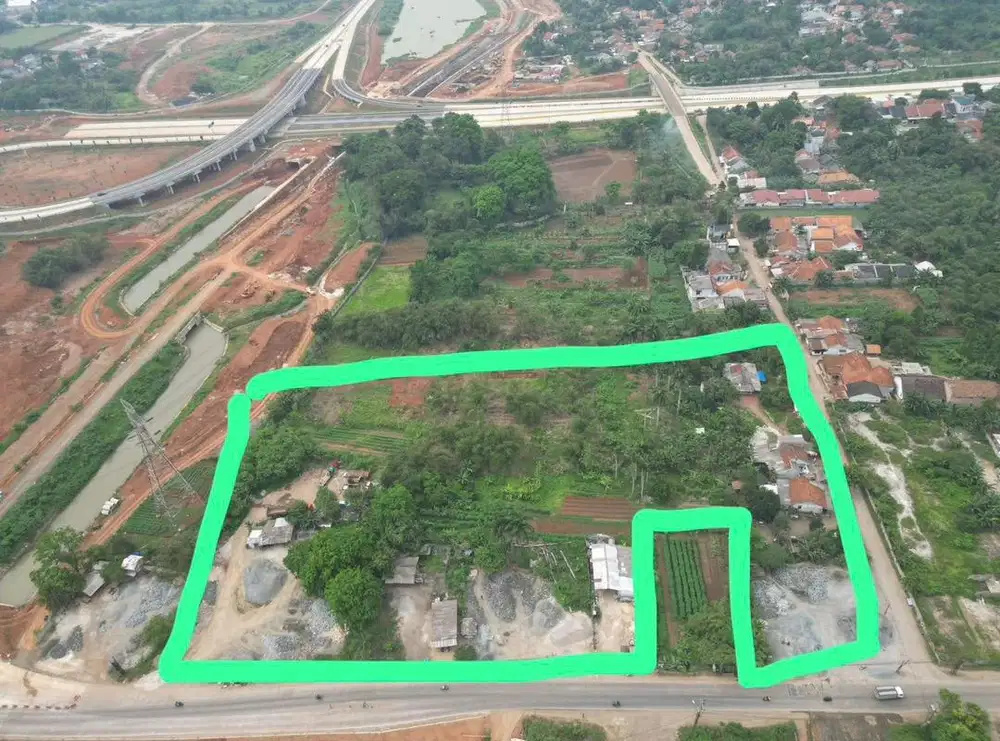 Dijual tanah strategis di dekat toll legok