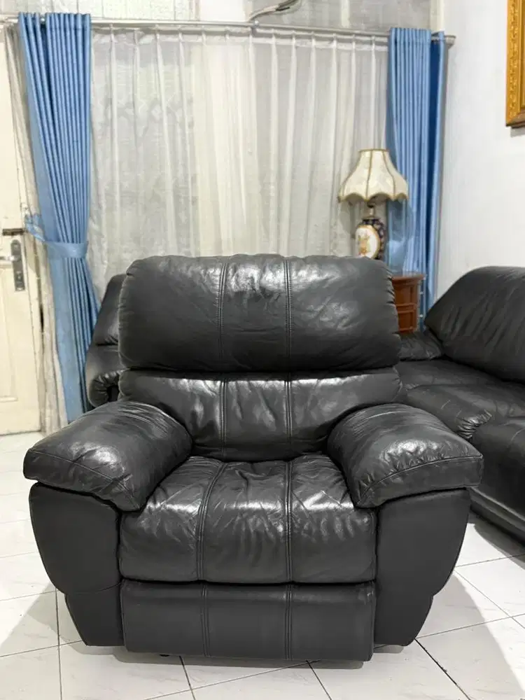 Sofa Recliner Italian Leather Genuine ( Kulit Asli )