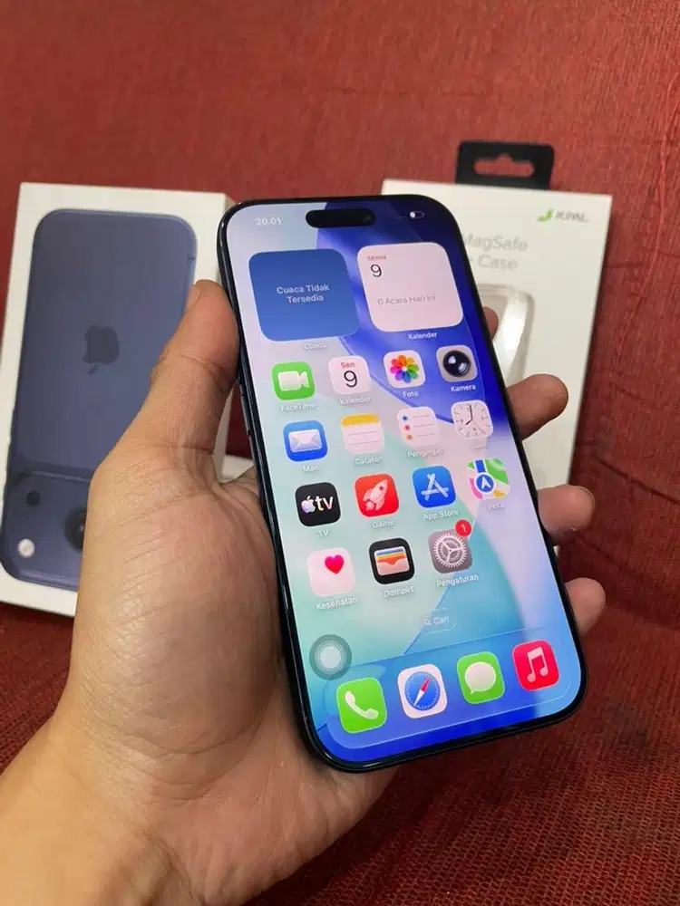 iphone 17 pro 256 blue second ibox garansi panjang