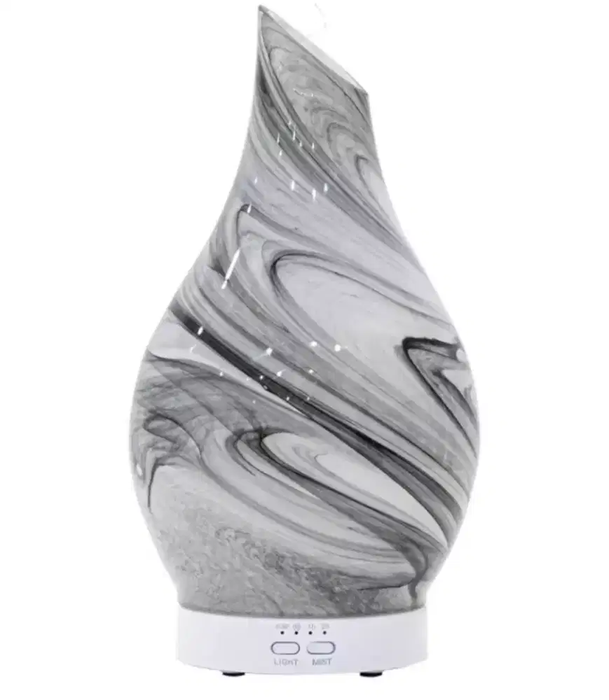 Marble Ultrasonic Diffuser Lamp – Aroma Diffuser LED 7 Warna