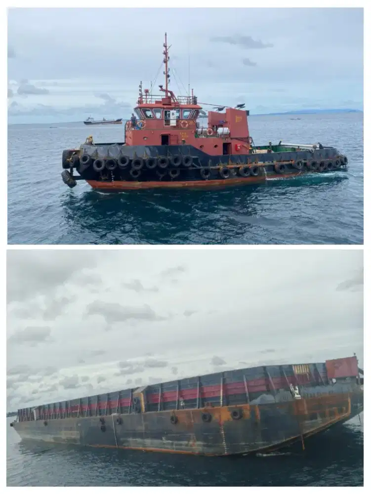 Di jual Tugboat & tongkang 300 feet tahun 2021 - 2023