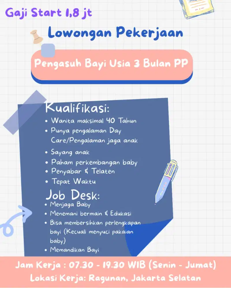 Pengasuh Bayi Usia 3 Bulan
