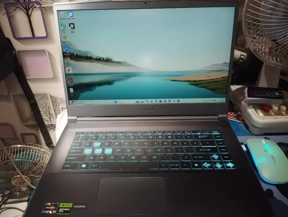 MSI THIN A15-B7UCX-018ID (9S7-16RK11-018) - RTX 2050 RYZEN 5 WIN 11