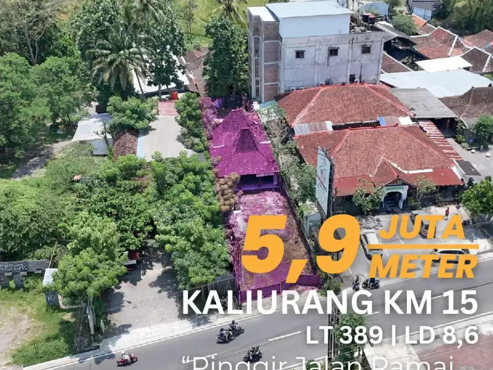 Jual Tanah Pinggir Jalan Kaliurang Samping Raminten Harga Bu Cocok Untuk Usaha
