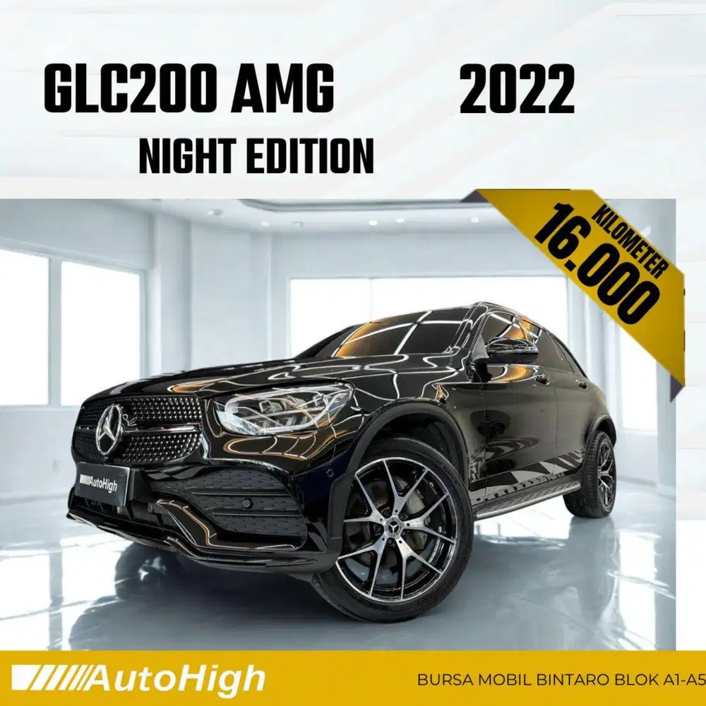 DP10% [Km16.000] GLC200 AMG 2022 Black / GLC 200 Reg 2023 #AUTOHIGH
