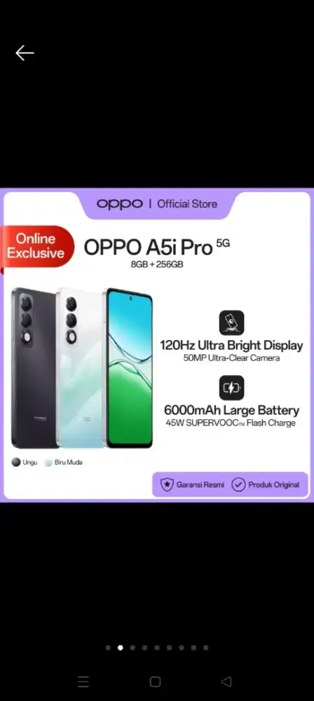 Jual Hp Oppo A5i Pro 5G