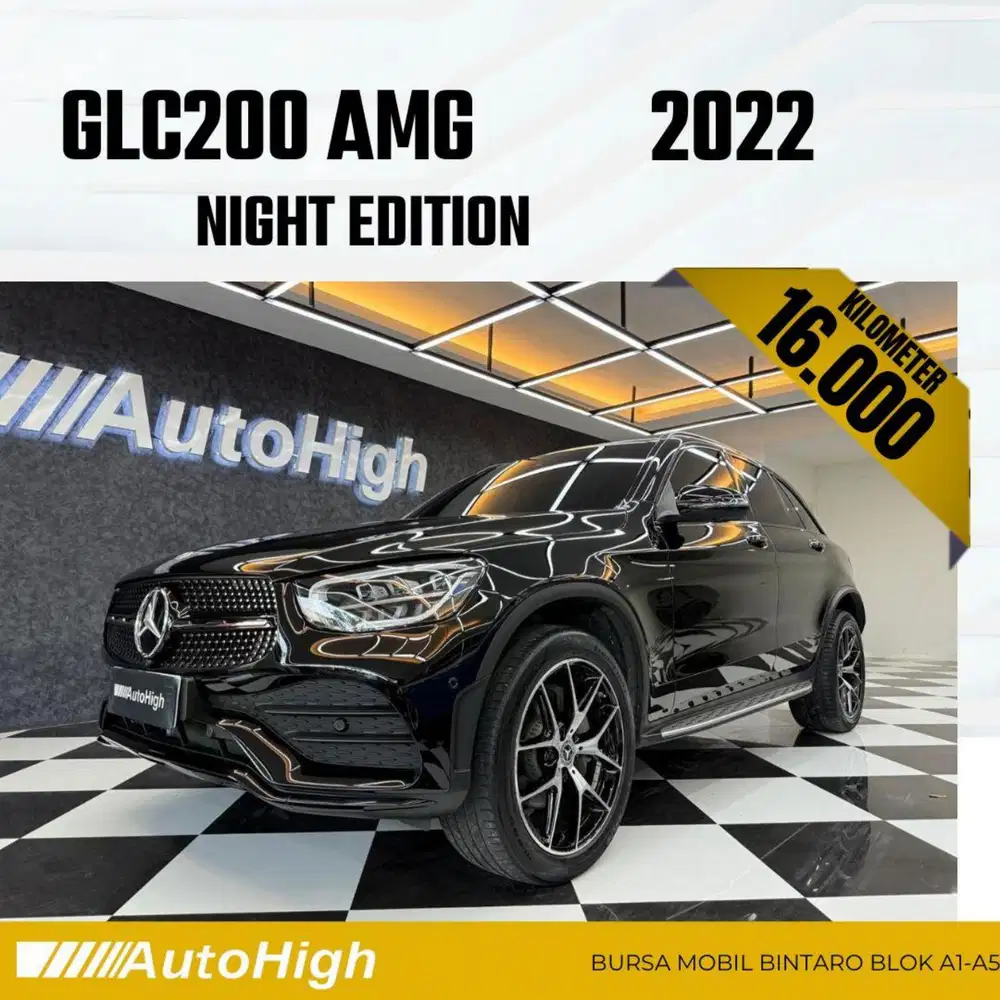 DP10% [Km16.000] GLC200 AMG 2022 Black / GLC 200 Reg 2021 #AUTOHIGH