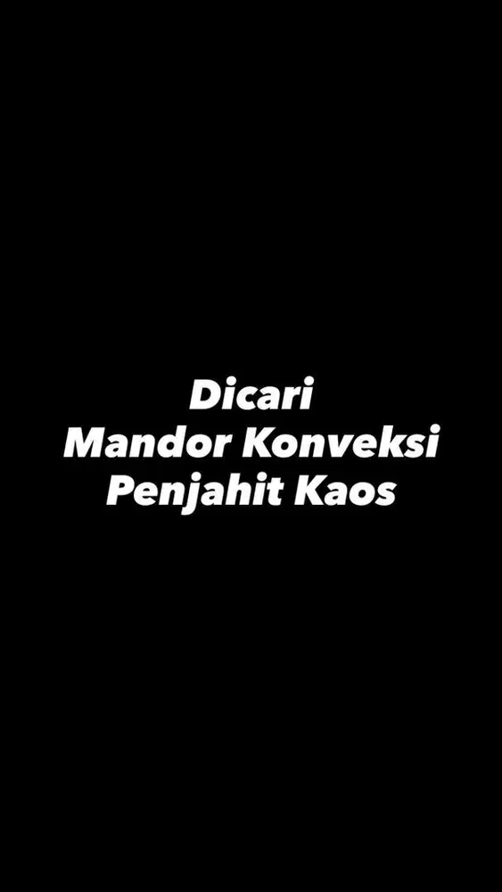 Mandor Konveksi Penjahit
