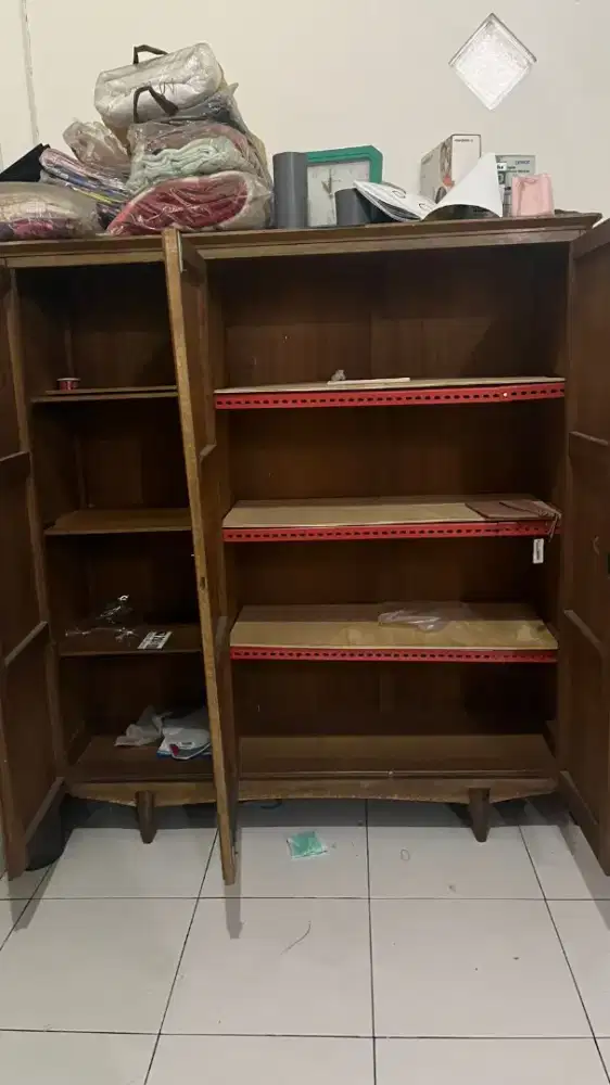 Lemari jati 2 pintu