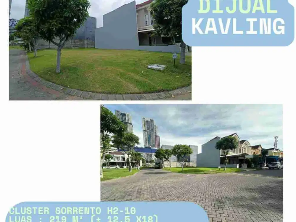 Dijual Tanah Kavling di Pakuwon City, Surabaya Timur