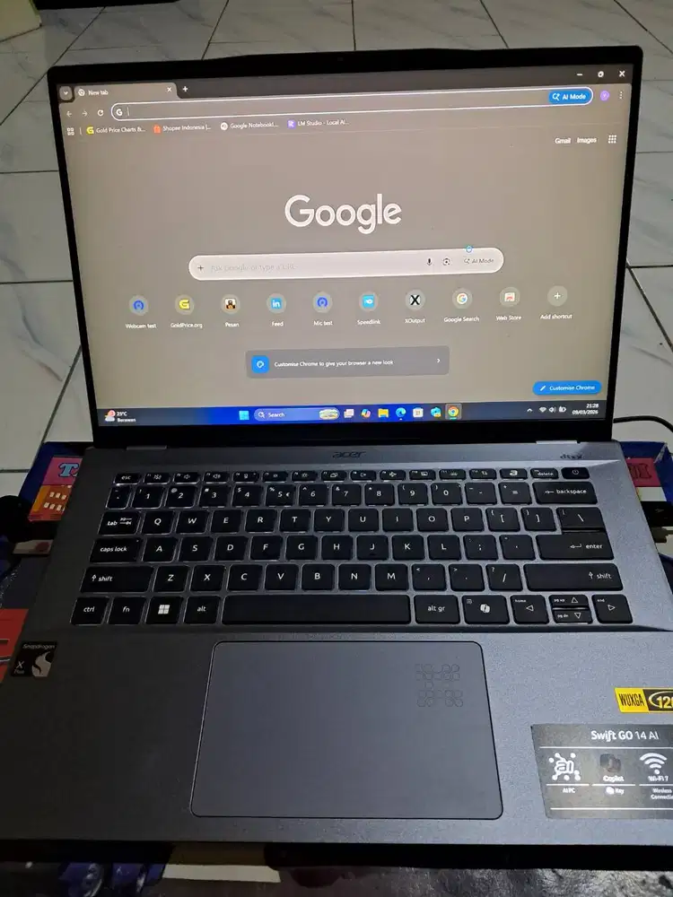 Acer swift go 14 AI Snapdragon