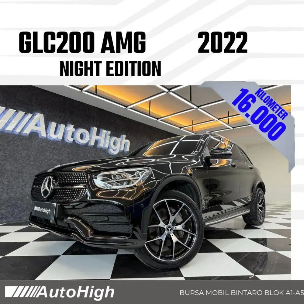 DP10% [Km16.000] GLC200 AMG 2022 Black / GLC 200 Reg 2021 #AUTOHIGH