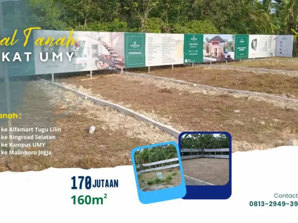 Tanah Siap Bangun di Bangunjiwo Kasihan Bantul – Lingkungan Nyaman, SHM, Harga 170 Juta