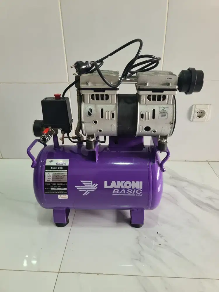 Dijual kompresor oiless Lakoni Basic 25s
