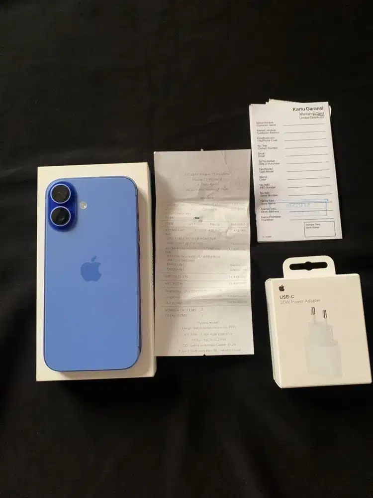 Iphone 16 ultramarine 256 GB ex digimap.