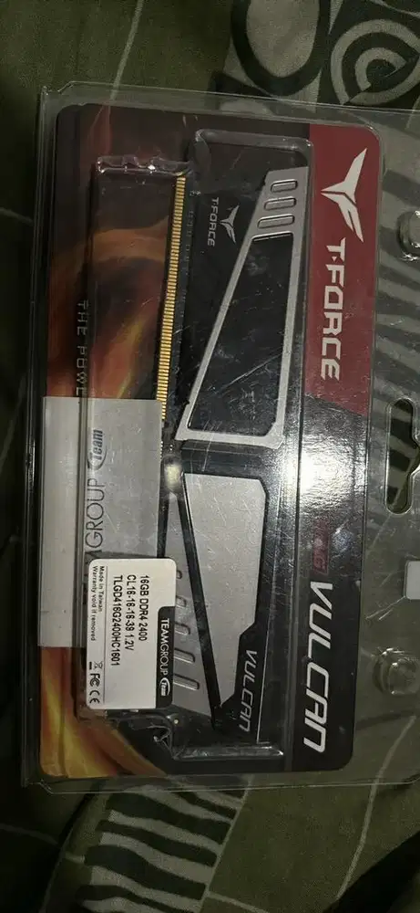 RAM T Force Vulcan 16GB DDR4 2400mhz