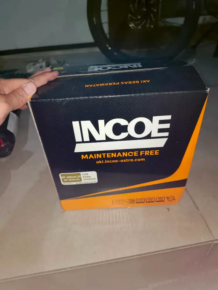Aki Mobil Incoe MF 45 AH NS60LS / 46B24LS Kondisi Baru No Minus
