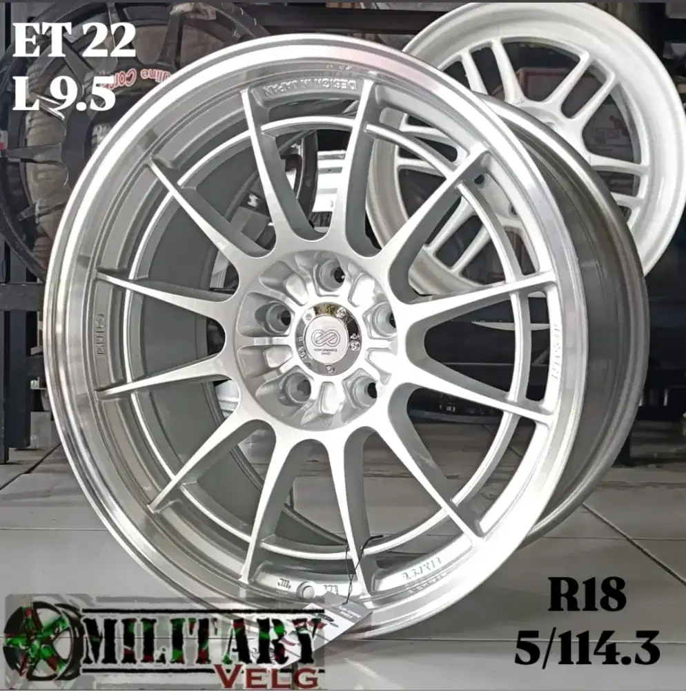 Enkei Spider Flowforming R18 Silver Lips Polish