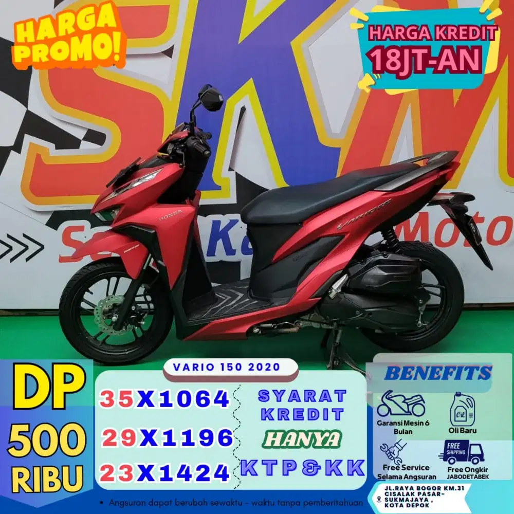 Promo spesial ramdhan vario 160 2020 dp500 proses 1hari