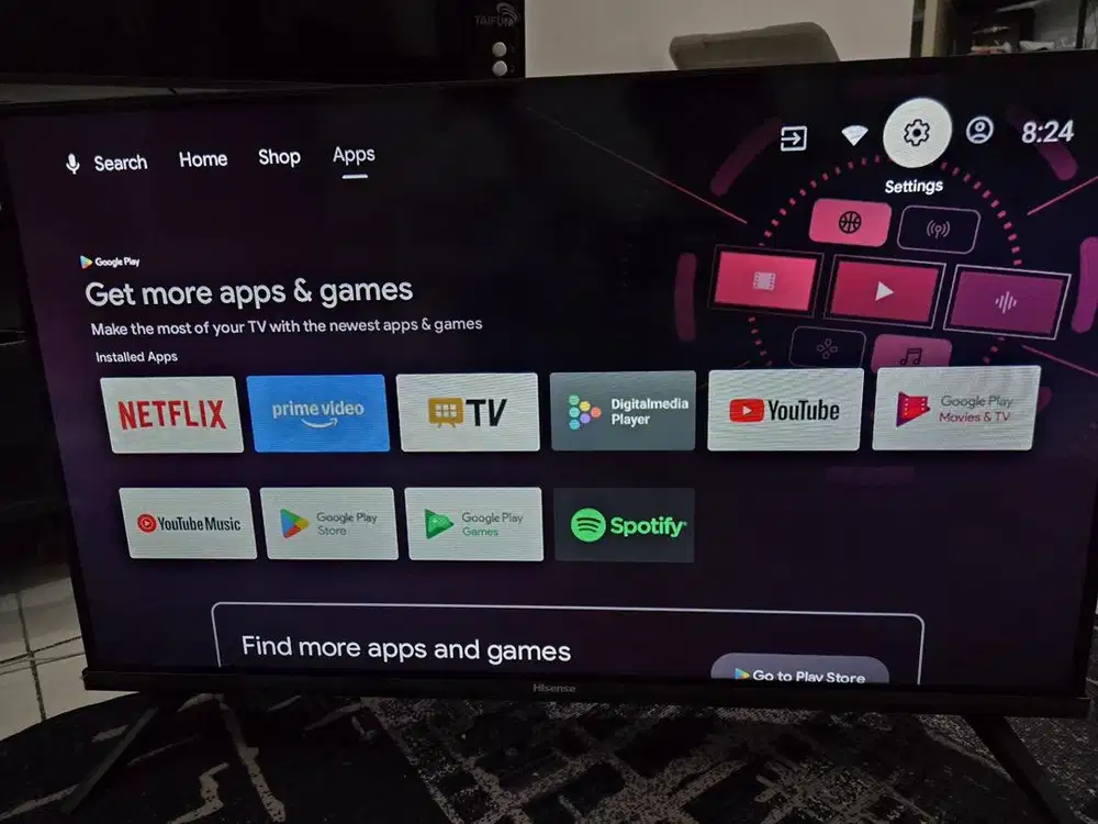 Hisense TV 32E5G Android Smart TV 32 Inch Bazelles