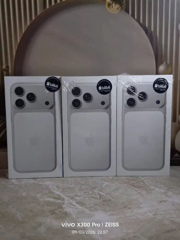 Iphone 17 pro 256gb silver baru segel