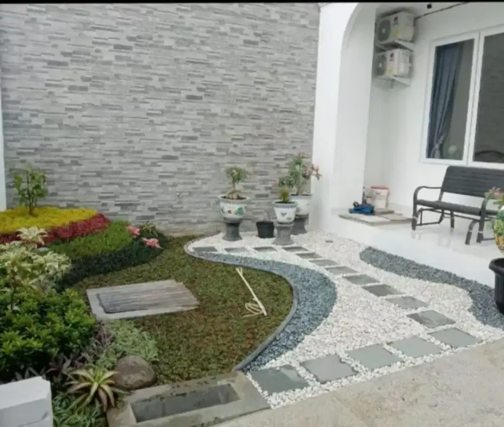 Menerima pembuatan taman kering motif batu coral