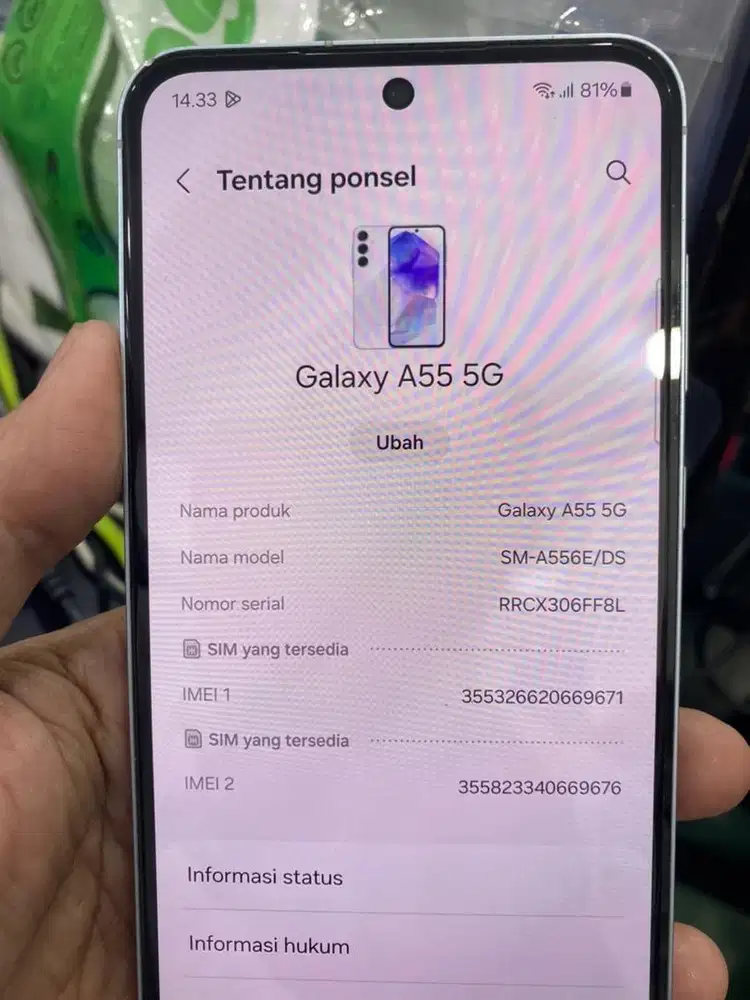Samsung A55 5G 8/256 unit only
