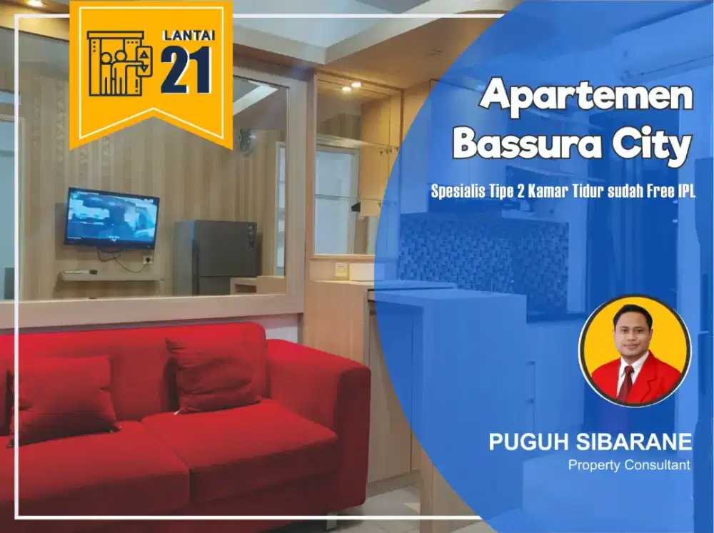 Apartemen Bassura City Tipe 2 Kamar Tidur Free IPL