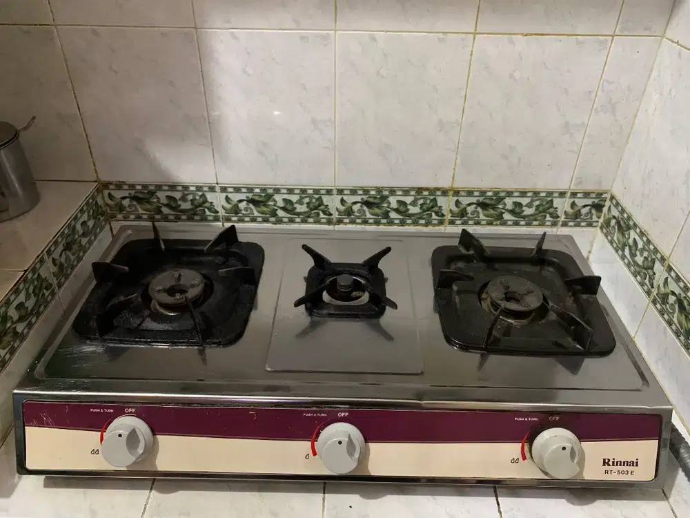 PRELOVED - Kompor 3 Tungku Rinnai RT-503 E good condition can nego