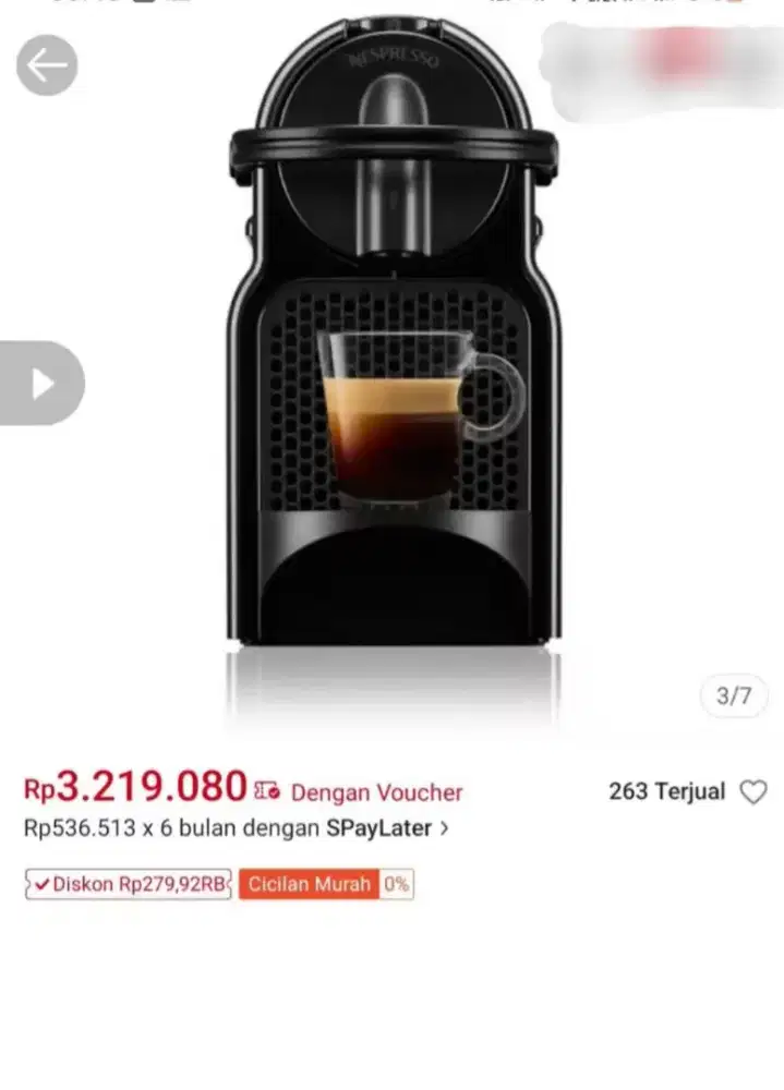 Nespresso mesin kopi