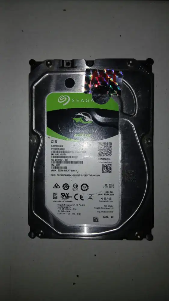 Hard Disk Internal Seagate BarraCuda 2TB Bisa Nego !!
