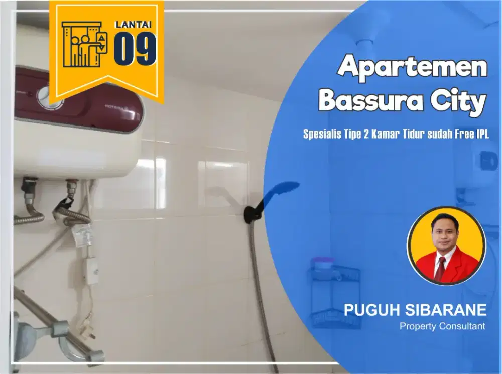 Tipe 2 Kamar Tidur ada Water Heater Apartemen Bassura City Free IPL