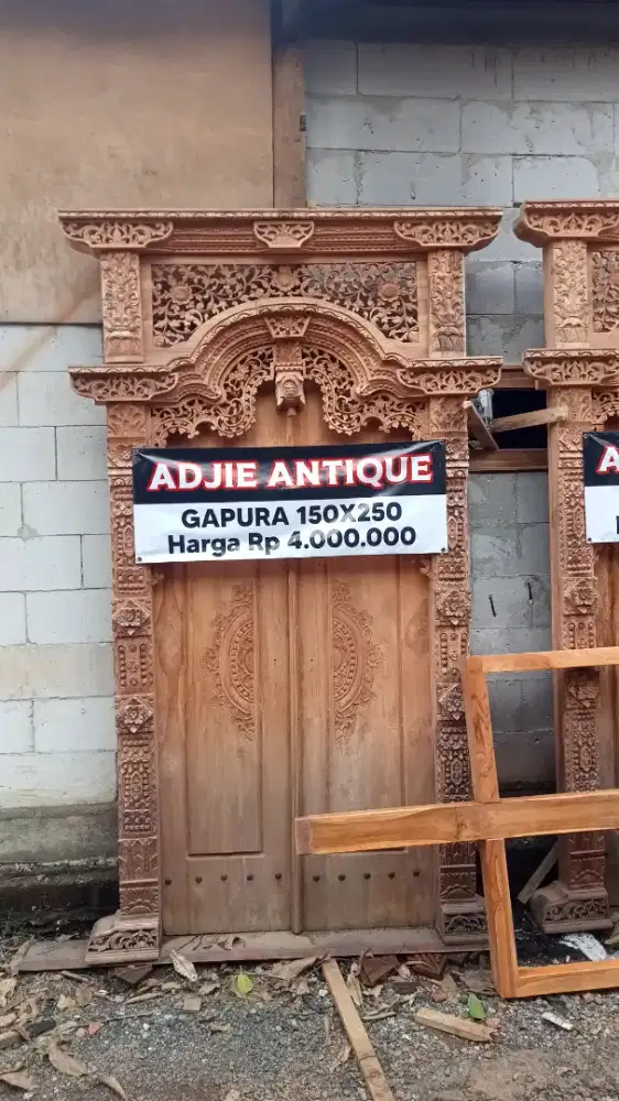 Kusen pintu gebyok ukir Jepara langsung pengrajin
