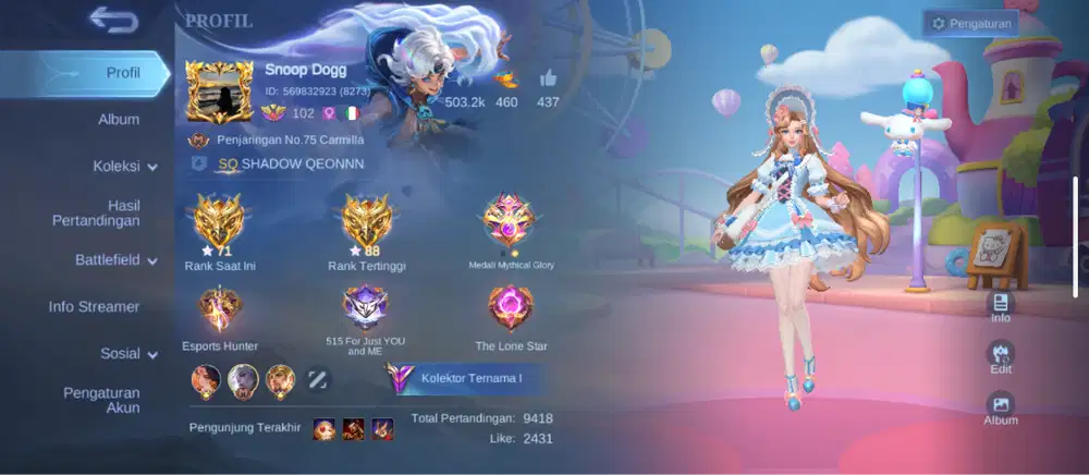 JUAL CEPAT AKUN MLBB PRIBADI