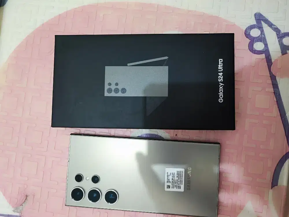 S24 Ultra 1TB Titanium Gray Fullset, kondisi mulus like new.