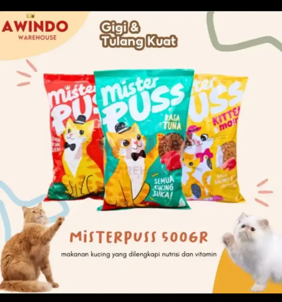 Mr pus 500gram buat anabul