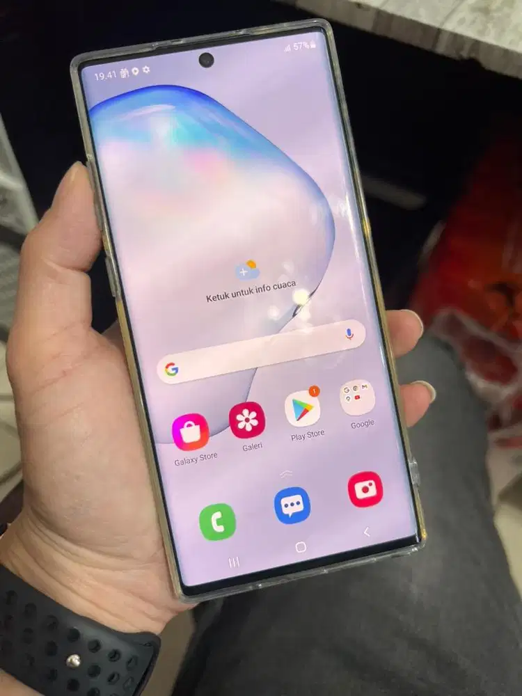 Samsung note 10+ ram 12/512 istimewah unit sama casing harga net aja