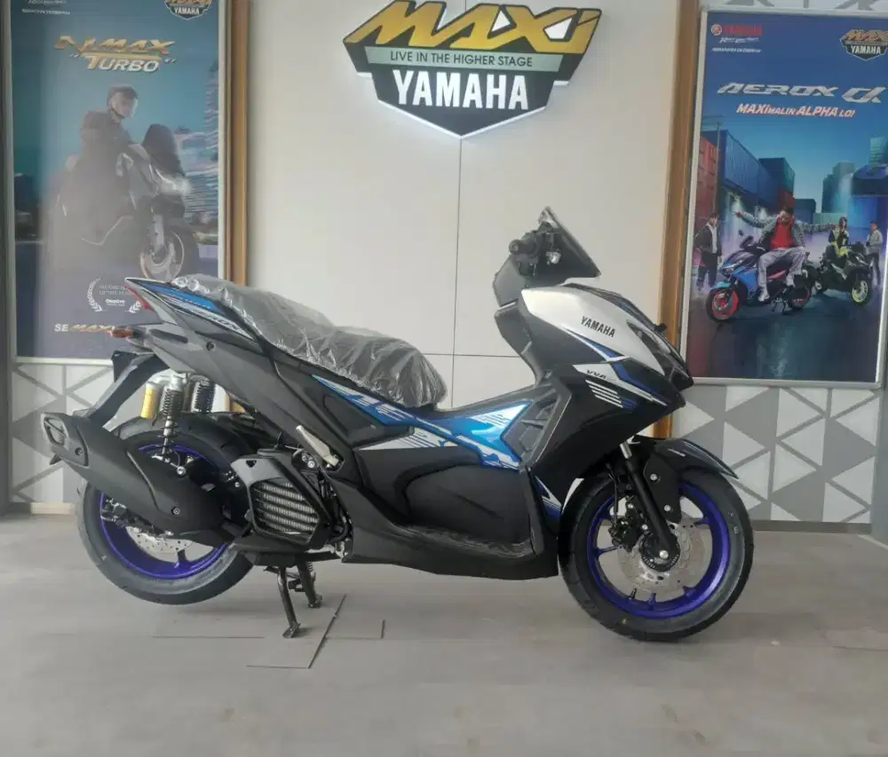 [ Motor Baru ] aerox alfha abs cybercity keyles conected biru
