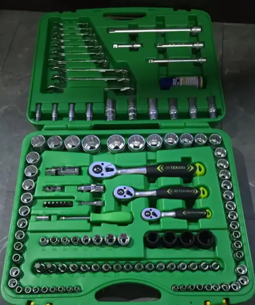 ‎Kunci set Tekiro 120 pcs Original New gres socket 12 PT