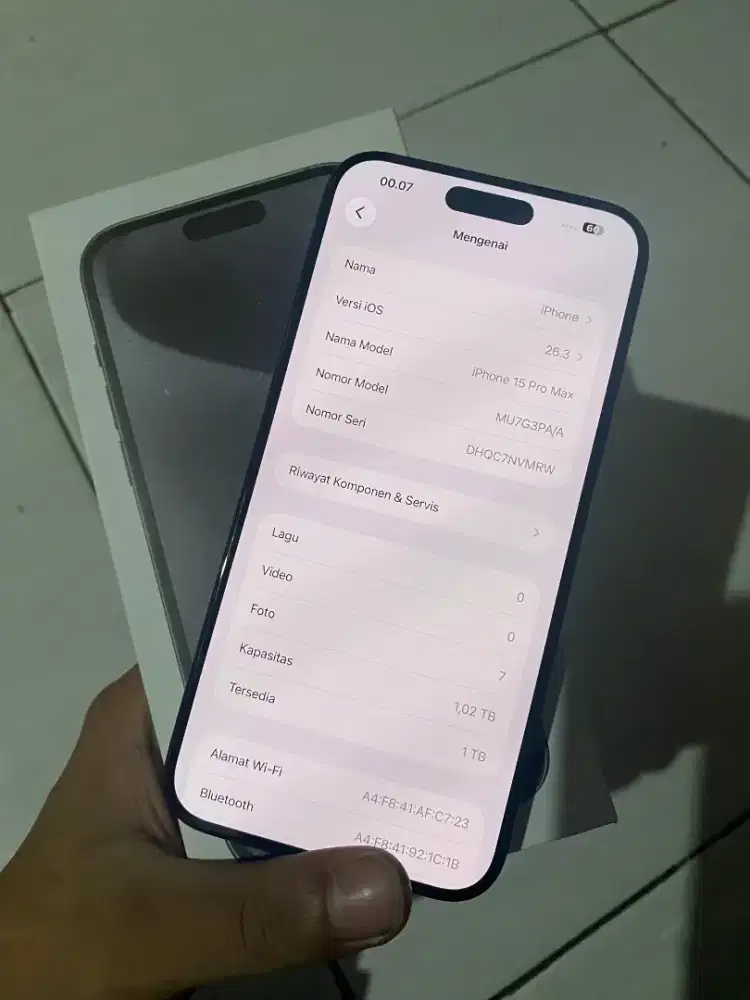 Iphone 15 pm ibox 1tb fulset mlus hb 100