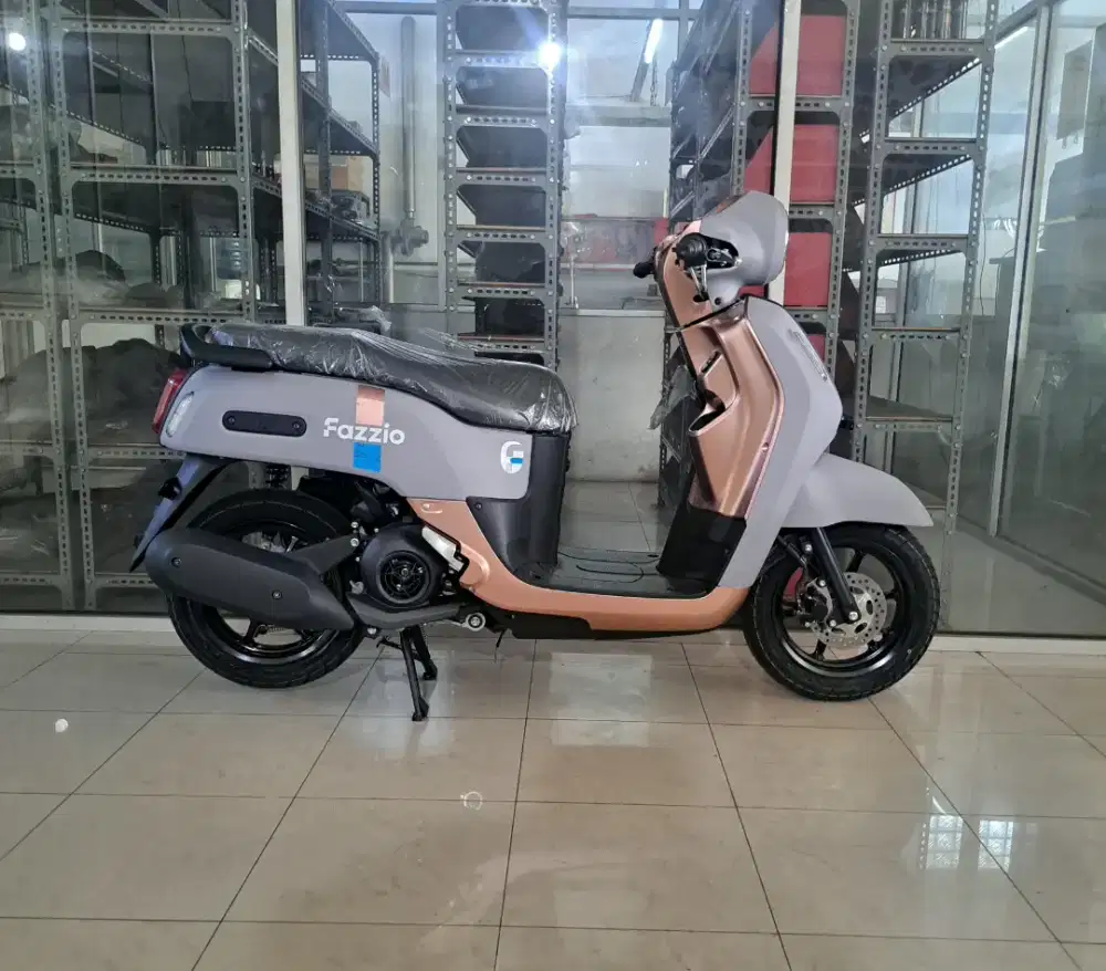 [ Motor Baru ] Fazzio hybrid kunci biasa abu pink