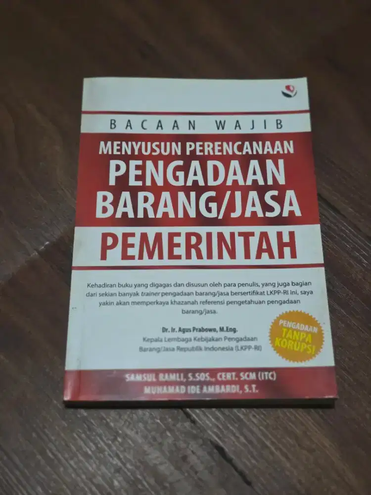Buku Menyusun Perencanaan Pengadaan Barang/Jasa Pemerintah