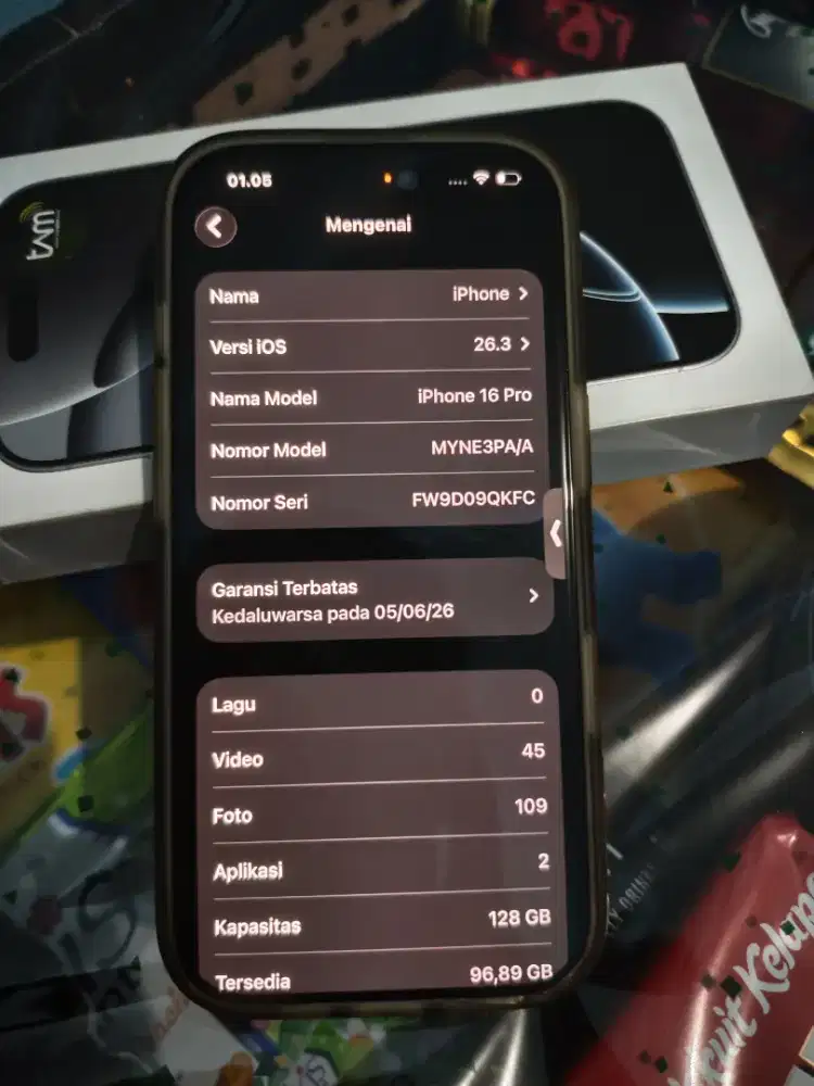 iPhone 16 pro 128 iBox garansi on