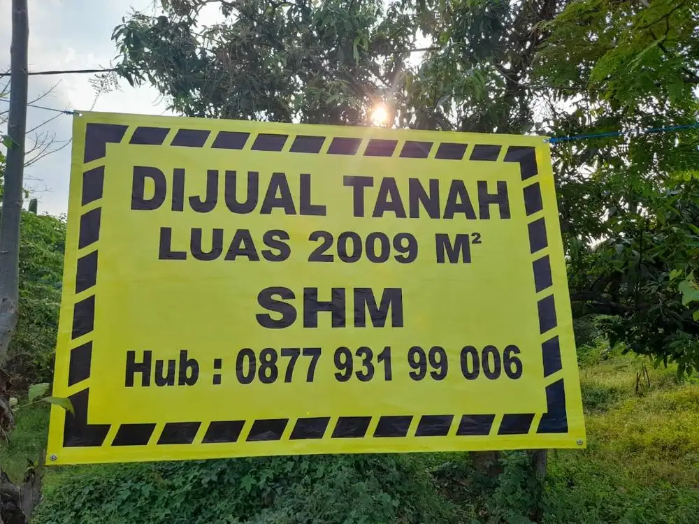 Dijual Tanah Luas 2009m² SHM kawasan industri Kejayan