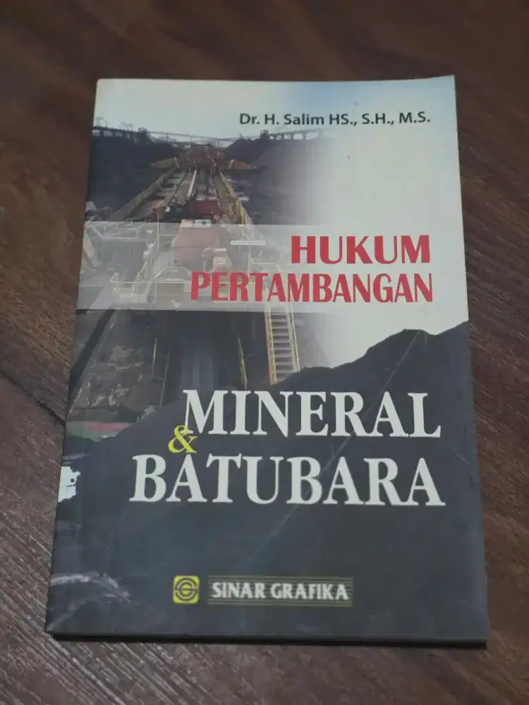 Buku Hukum Pertambangan Mineral & Batubara - Dr. H. Salim HS.