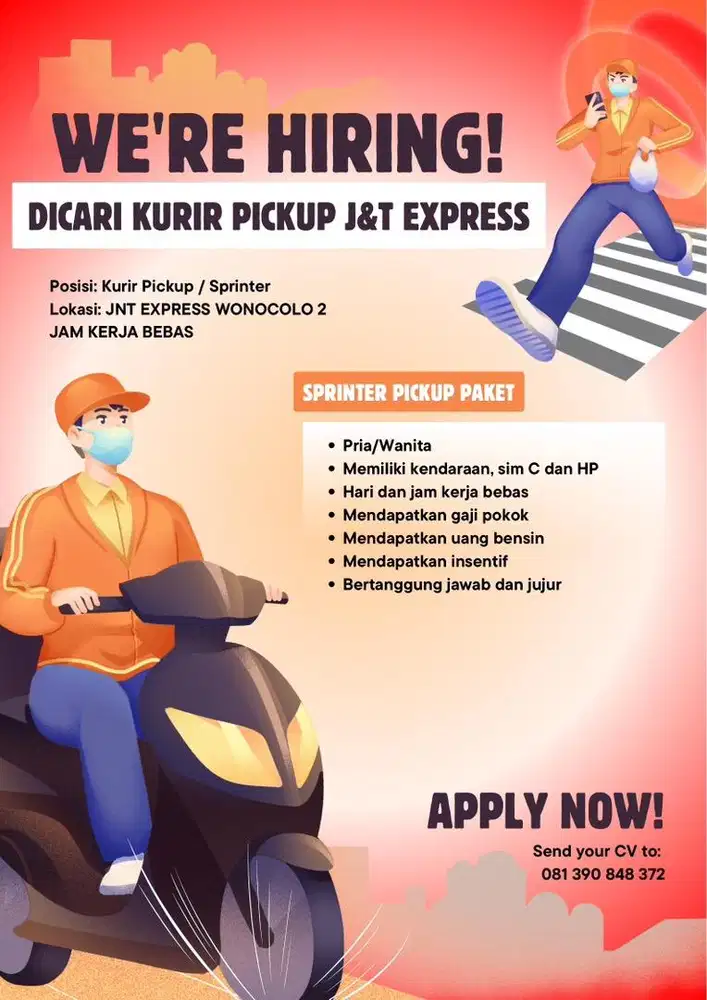 Loker Kurir pickup sprinter pickup paket J&T Express
