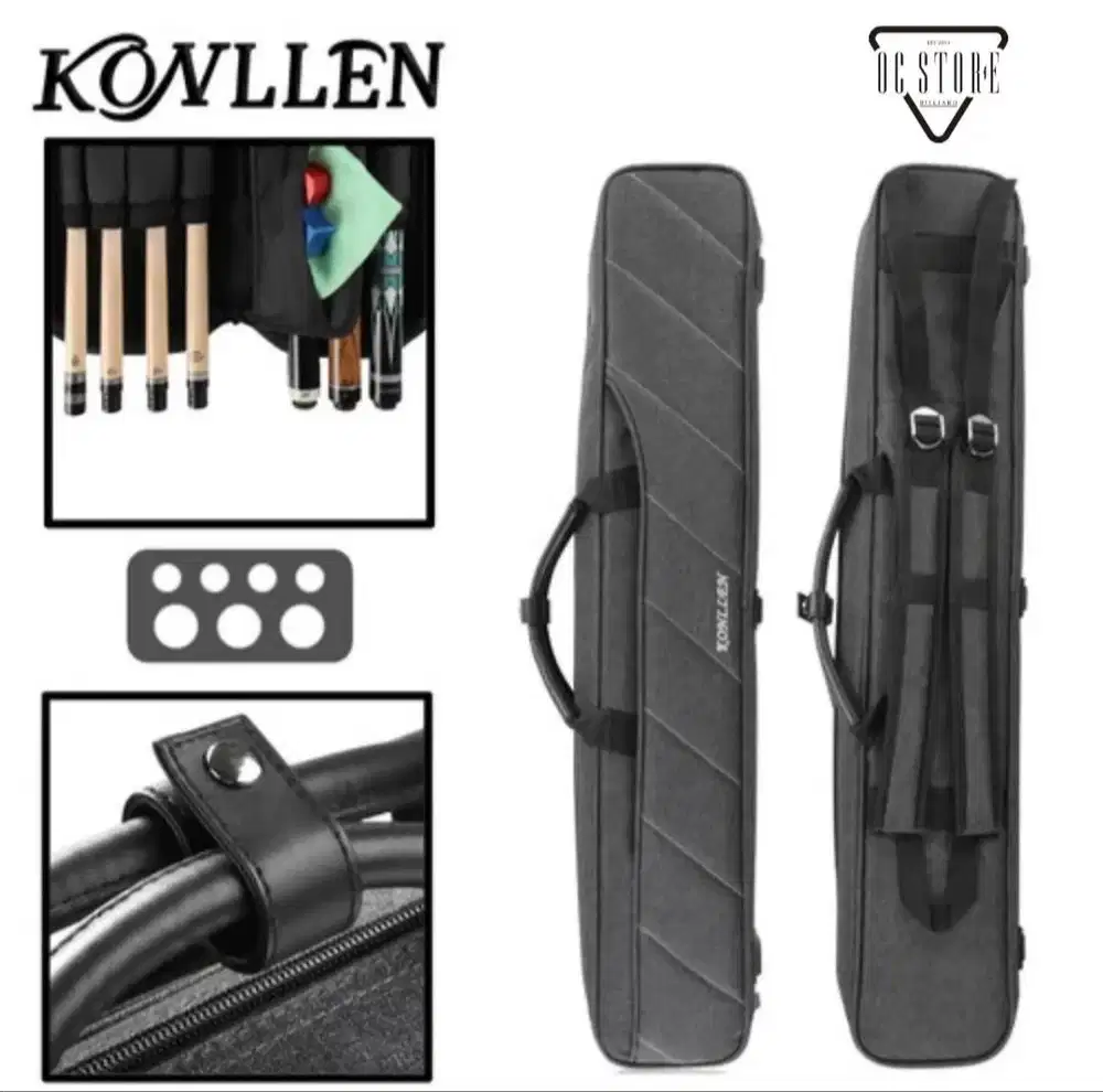 Soft case stik Billiard Konllen 3x4 bekas (like new)