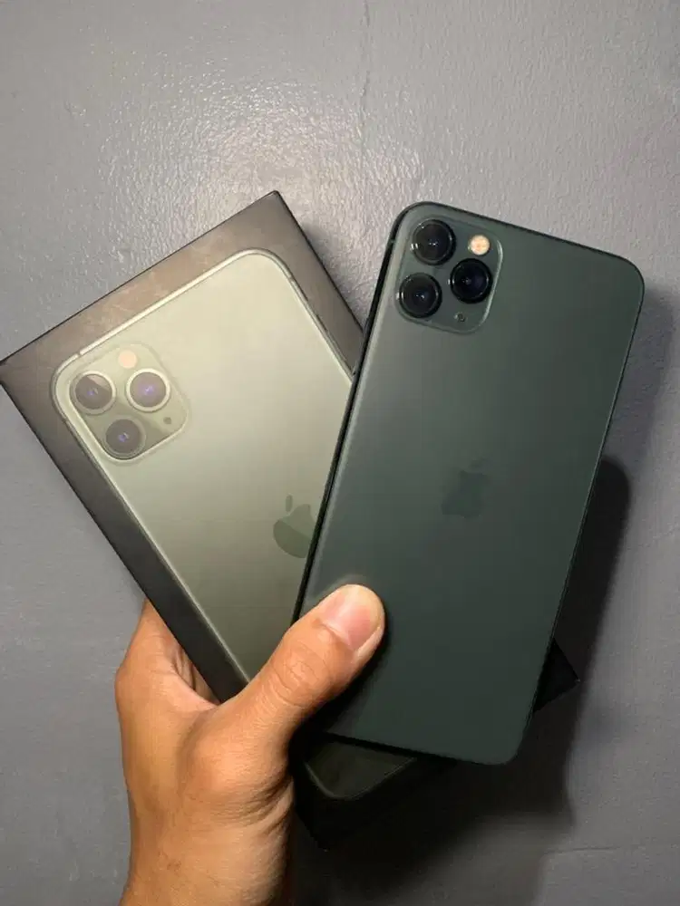 iphone 11 promax 256gb midnight green resmi ibox