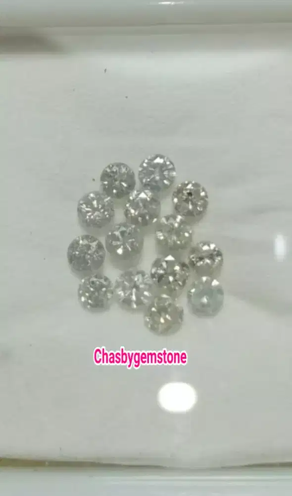 Natural Berlian eropa putih top luster-Batu mulia Berlian eropa HQ